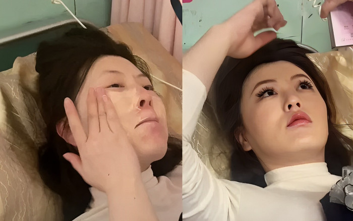 Giây phút chuyển dạ và bí mật sau lớp son phấn của sản phụ gây bão mạng Ảnh 2