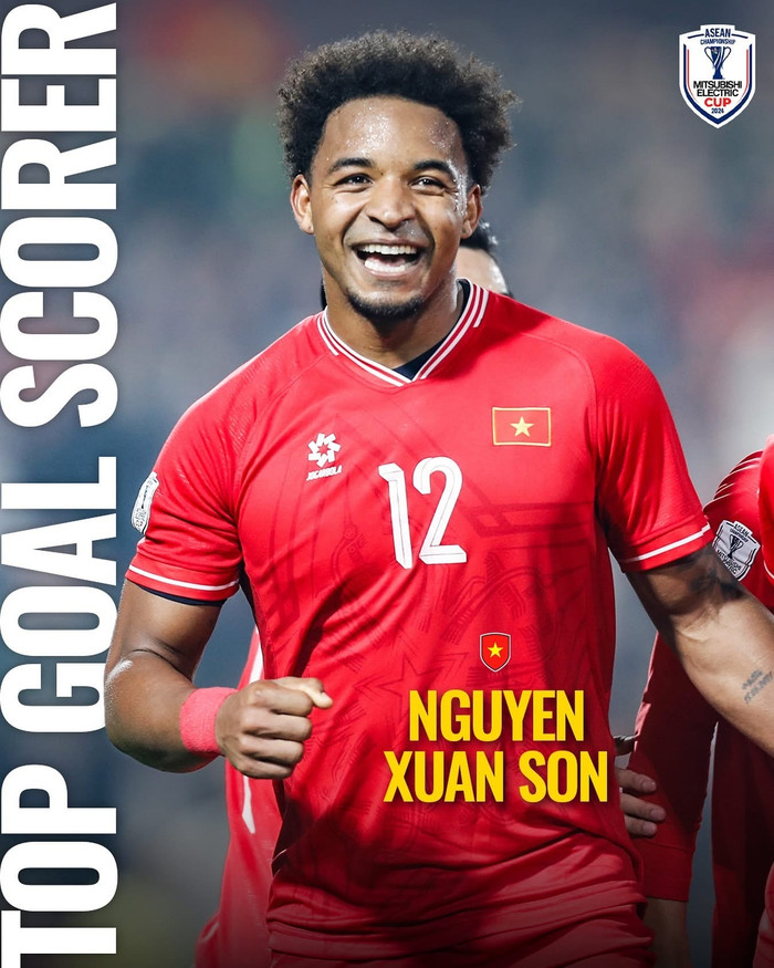 Nguyễn Xuân Son giành danh hiệu Vua phá lưới với 7 bàn thắng.