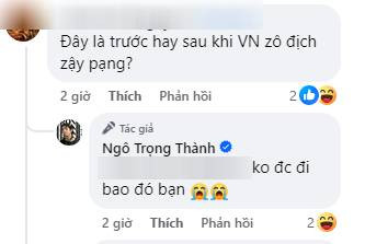 Tronie Ngô cho biết anh không 'đi bão' vì phải ở nhà trông con nhỏ. (Ảnh chụp màn hình)