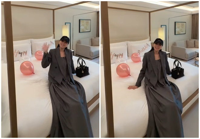 MC Mai Ngọc diện đồ giấu dáng, đi nghỉ dưỡng sau đám cưới. (Ảnh FBNV)