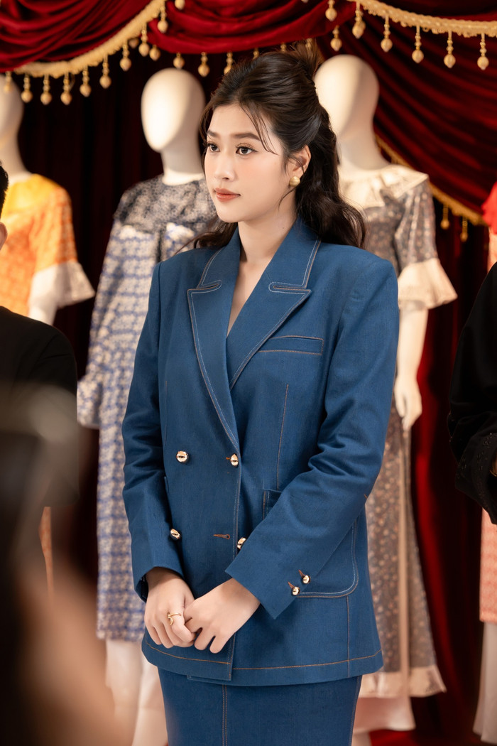 Hoa hậu Thiên Ân thể hiện sự nghiêm túc khi 'lấn sân' sang điện ảnh. Ảnh: FBNV