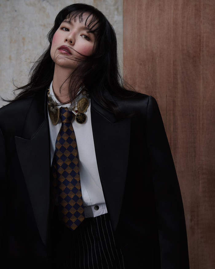 Hải Tú từng nhiều lần bị phàn nàn vì mái tóc thưa mỏng. (Ảnh FBNV)