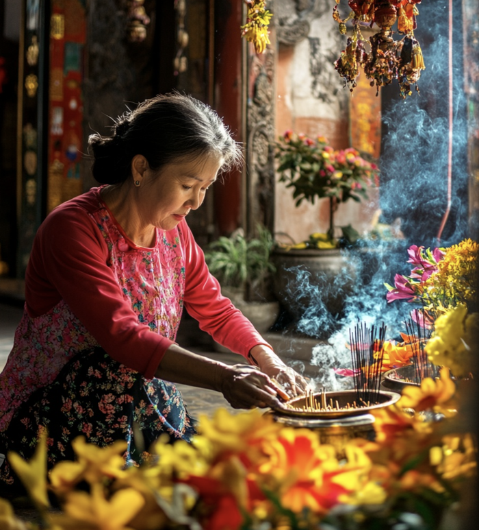 Tỉa chân hương là một nghi thức quan trọng trong văn hóa thờ cúng của người Việt.