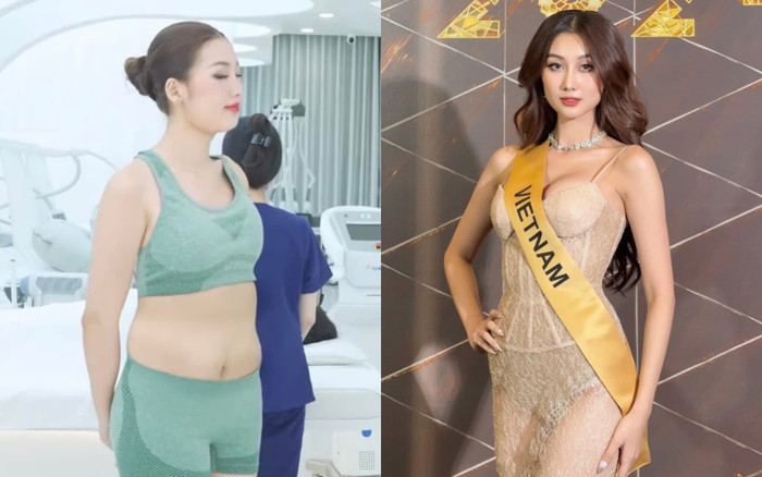 Hoa hậu Quế Anh gây bàn tán với hình ảnh bụng 'to tướng' Ảnh 2