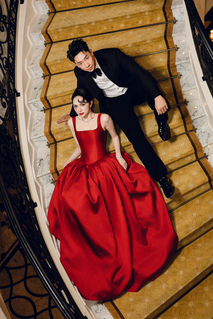 Hương Giang được Phú Cường 'tháp tùng' khi dự một sự kiện mới diễn ra cách đây không lâu. Ảnh: FBNV