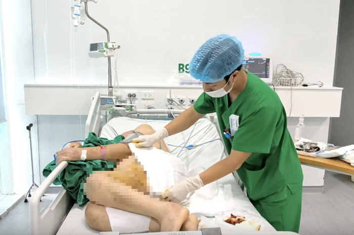 Bệnh nhân đang được điều trị tích cực tại bệnh viện. (Nguồn: Sức khỏe & Đời sống)