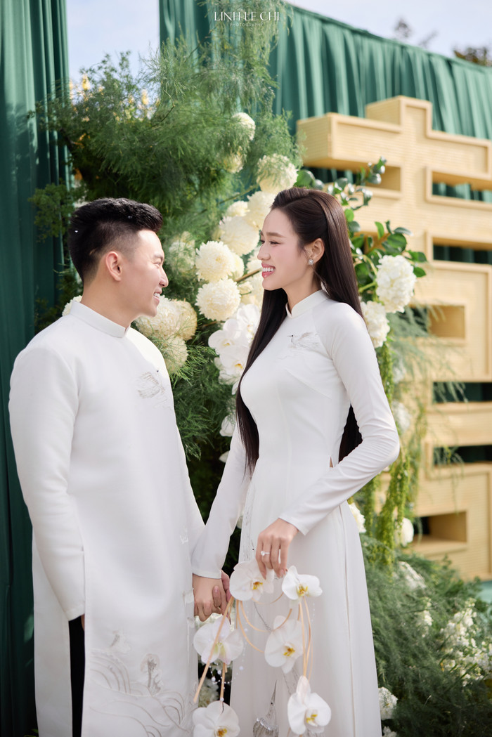 Đỗ Thị Hà và chồng có thời gian hẹn hò kín tiếng trước khi chính thức về chung một nhà. (Ảnh Linh Lê Chí)