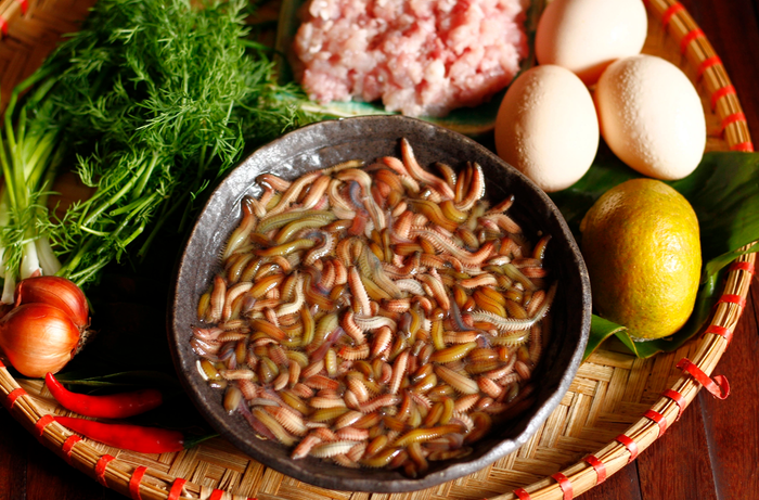 Nguyên liệu để làm chả rươi. (Nguồn: VnExpress)