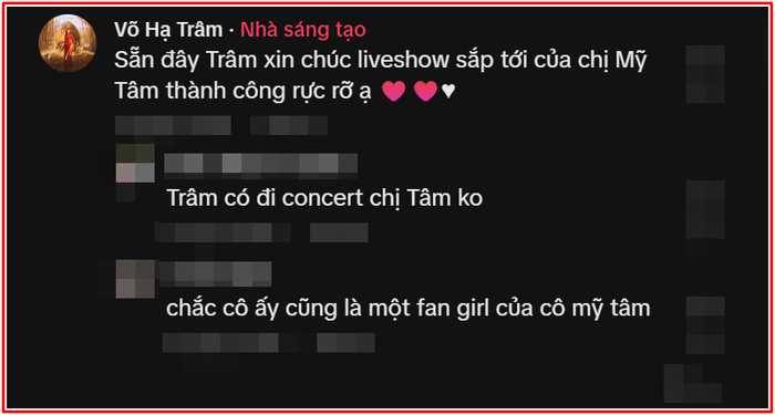 Võ Hạ Trâm gửi lời chúc đến Mỹ Tâm Ảnh 3