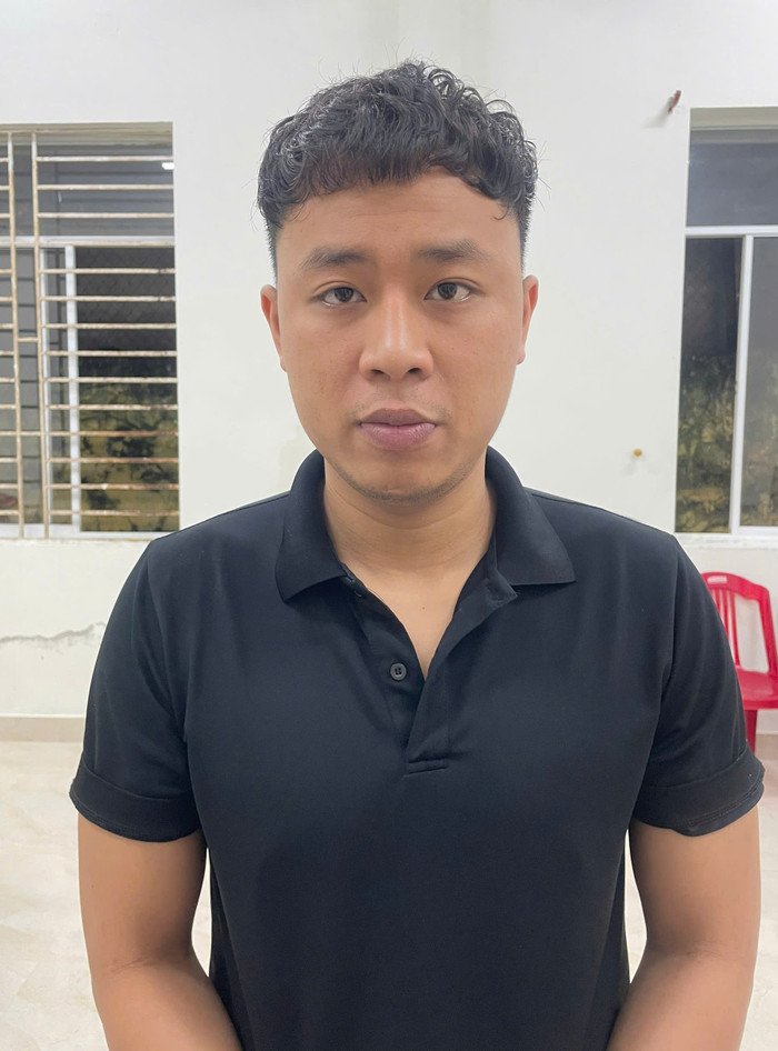 Nguyễn Văn Thân tại Cơ quan Công an. Ảnh: Công an TP Đà Nẵng