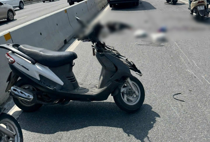 Hiện trường vụ tai nạn giao thông khiến 1 người tử vong. Ảnh: Công an TP Hà Nội