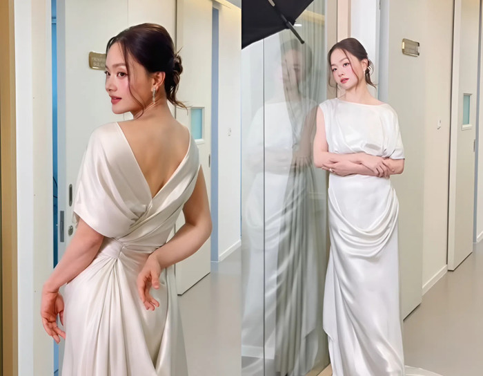 Lan Phương khoe lưng trần gợi cảm sau biến cố ly hôn. (Ảnh FBNV)