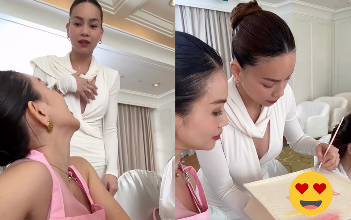 Hồ Ngọc Hà đáp ứng mong muốn của Sĩ Thanh khi cùng tham gia một sự kiện. Ảnh chụp màn hình