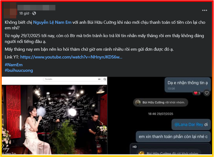 Nam Em bị chủ nợ công khai đòi tiền khi vừa đi hát trở lại, con số gây xôn xao Ảnh 2