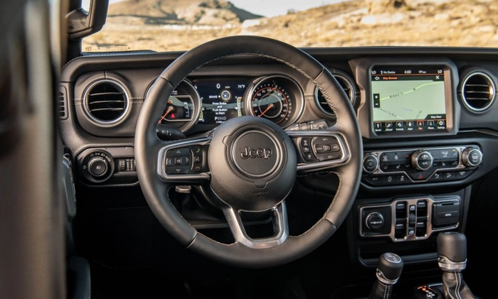 Nội thất bên trong của Jeep Wrangler. (Nguồn: VnExpress)