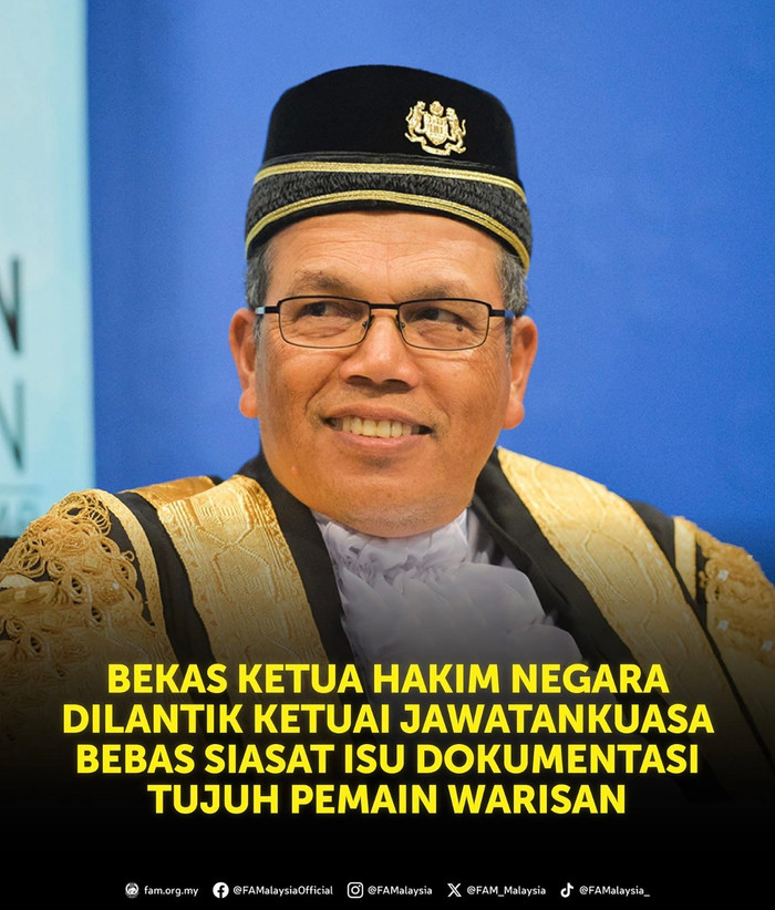 Cựu chánh án Tun Raus. Ảnh: FAM