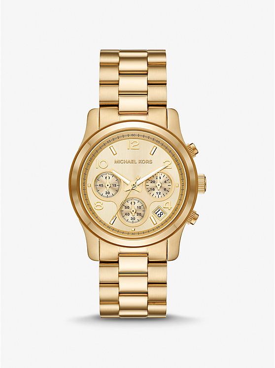 Cận cảnh chiếc đồng hồ Michael Kors Runway. (Nguồn: Michael Kors)