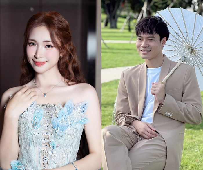 Nữ ca sĩ nhanh chóng phủ nhận chuyện cưới cầu thủ Văn Toàn khi được nhiều người 'đẩy thuyền'. (Ảnh FBNV)