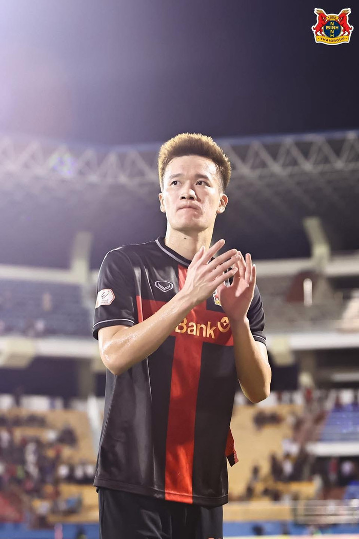 Hoàng Đức đang chơi ấn tượng. Ảnh: Ninh Bình FC