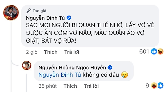 Đoạn tương tác giữa Đình Tú và Ngọc Huyền khiến cộng đồng mạng cười nghiêng ngả (Ảnh: Chụp màn hình).