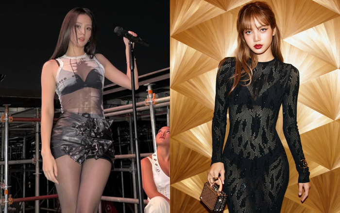 Jisoo và Lisa từng 'đốt mắt' khán giả với mốt xuyên thấu. Ảnh: IGNV