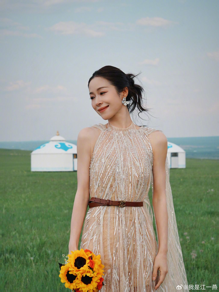 Nhiều khán giả đã gửi lời động viên Giang Nhất Yến sau khi biết tin cô đã ly hôn. Ảnh: Weibo