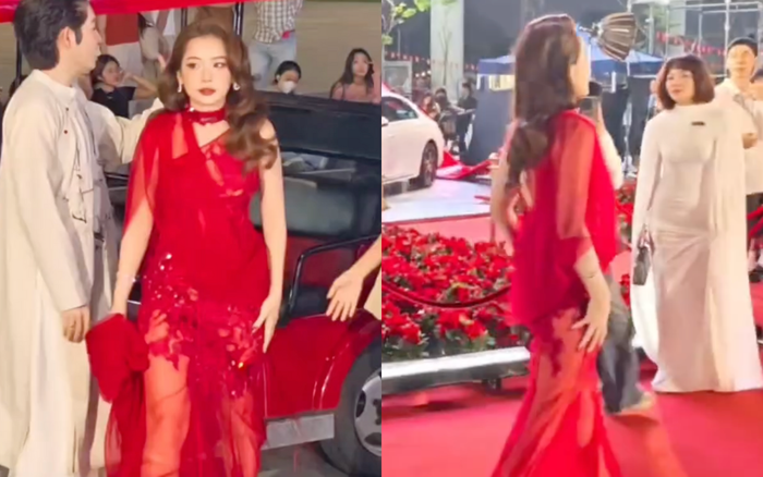 Chi Pu tự tin khoe dáng với váy xuyên thấu. Ảnh: IGNV