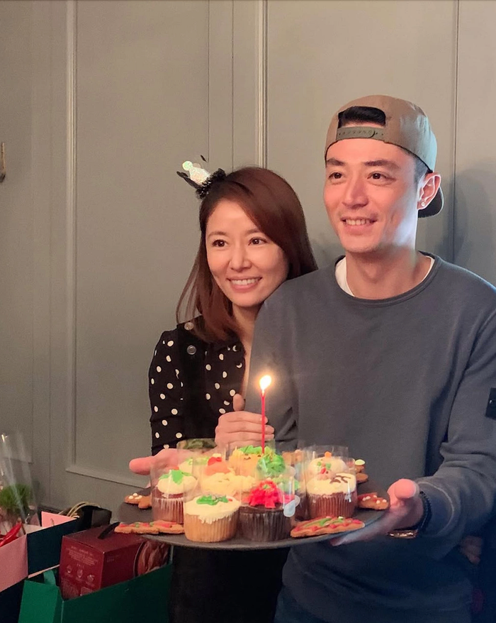 Lâm Tâm Như hạnh phúc tận hưởng cuộc sống hôn nhân bên Hoắc Kiến Hoa. Ảnh: TVBS