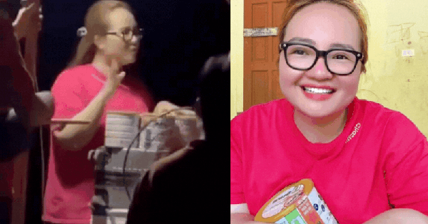 Hoàng Hường livestream bán sữa xương khớp. (Nguồn: Dân Việt)