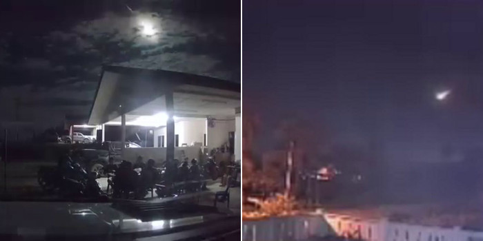 Bầu trời đêm bất ngờ sáng rực kèm tiếng nổ lớn, người dân kinh hãi khi chứng kiến Ảnh 1