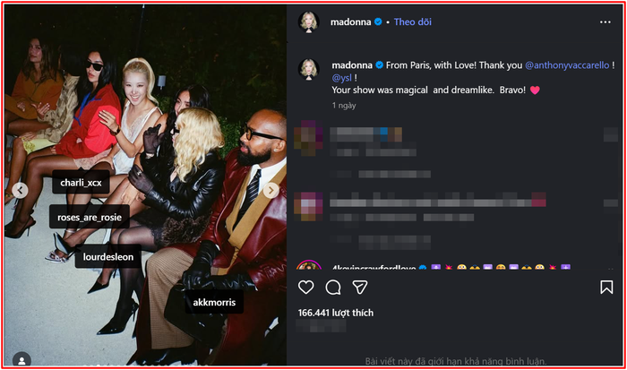 Madonna khiến cộng đồng mạng nức lòng với hành động dành cho Rosé Ảnh 3