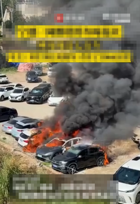 7 ô tô đồng loạt bốc cháy ngùn ngụt ở bãi đỗ xe, cảnh tượng khiến người dân bàng hoàng Ảnh 2
