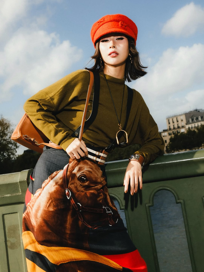 Bộ outfit đắt tiền và độc đáo của Quỳnh Anh Shyn (Ảnh: Quỳnh Anh Shyn)