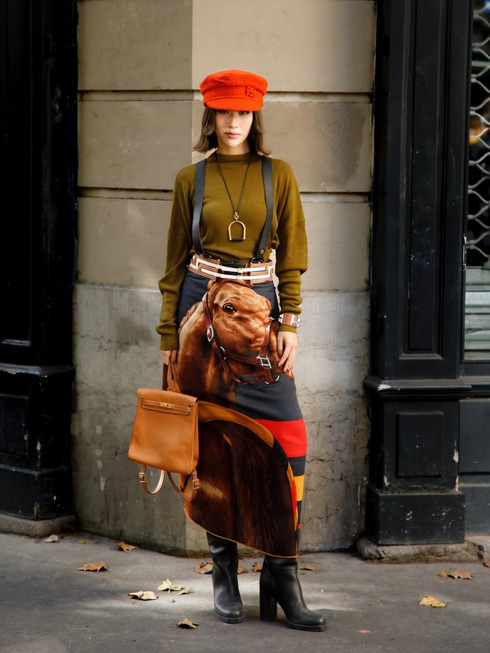 Quỳnh Anh Shyn nổi bật giữa 'kinh đô thời trang' Paris (Ảnh: Quỳnh Anh Shyn)