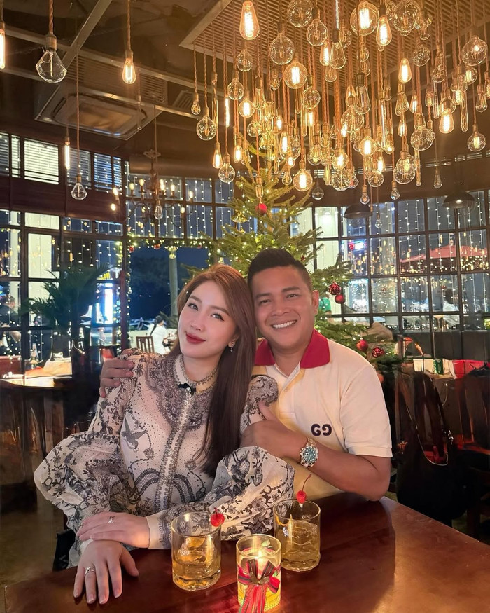 Bảo Thy kết hôn cùng doanh nhân Phan Lĩnh vào năm 2019. (Ảnh: FBNV)