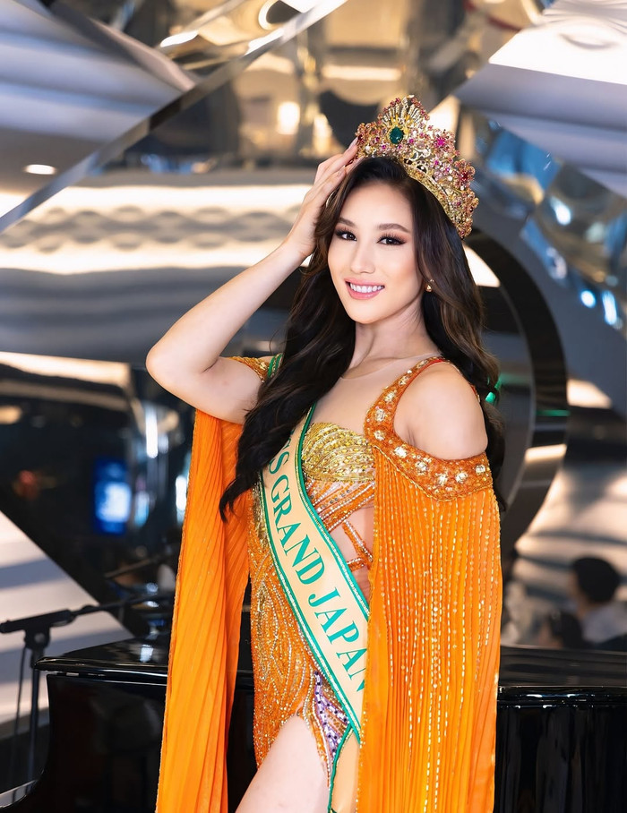 Erika Ishibashi đăng quang Hoa hậu Hòa bình Nhật Bản 2025. Năm ngoái, cô về nhì tại cuộc thi này. (Ảnh IGNV)