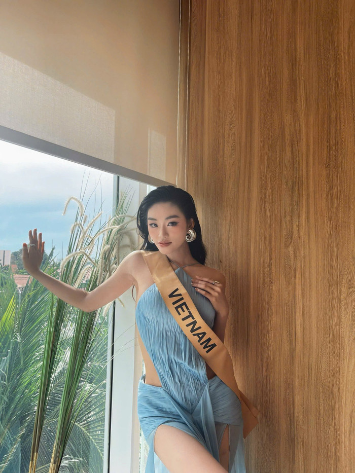 Yến Nhi cập nhật hình ảnh khi tham gia một hoạt động tại Miss Grand International. Ảnh: FBNV