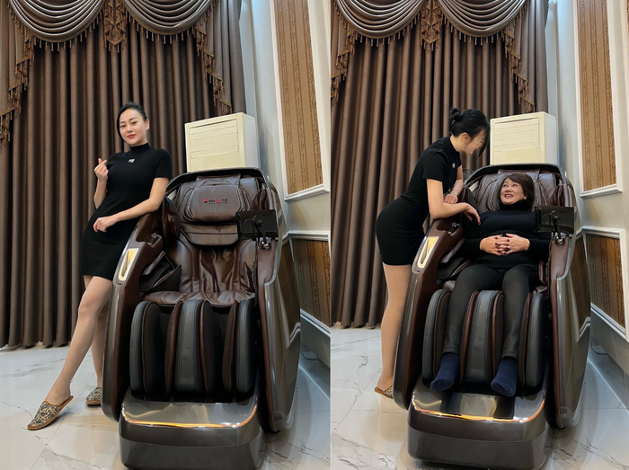 Phương Oanh đã lựa chọn ghế massage HMC-939 Venus. (Nguồn: FBNV)