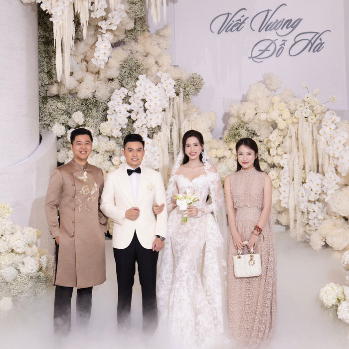 Khánh Vy vô tình vướng tin đồn dẫn bạn trai đi ăn cưới Đỗ Thị Hà. Ảnh: FBNV