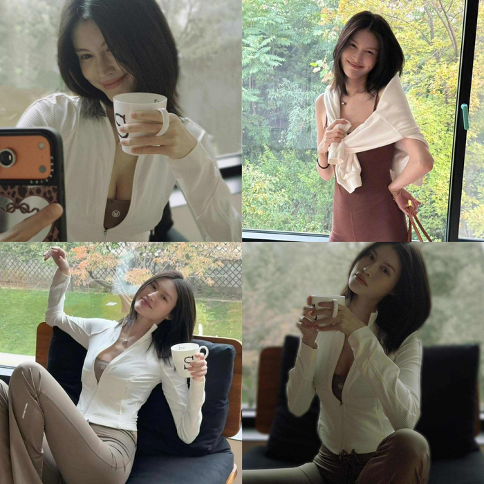 Thân hình của siêu mẫu 'nóng bỏng' U40 vừa sinh con với thiếu gia tập đoàn nghìn tỷ.