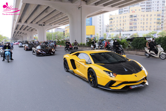 Chiếc Lamborghini Aventador S trị giá khoảng 50 tỷ trong bộ sưu tập xe của vợ chồng Mailisa - Hoàng Kim Khánh. (Ảnh: FBNV)