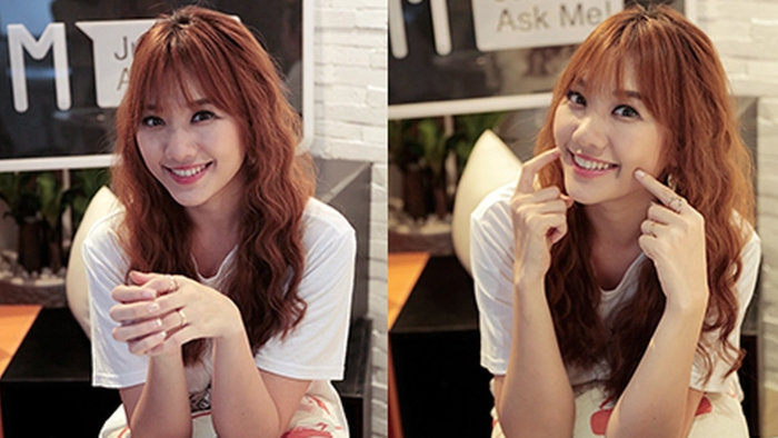 Hari Won luôn trung thành với tóc mái ngố.