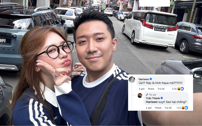 Trấn Thành hoang mang khi bị vợ 'hại'. Ảnh: FBNV