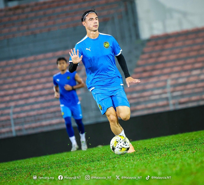 Tuyển Malaysia đang tích cực chuẩn bị cho trận đấu với Nepal. Ảnh: Malaysia NT