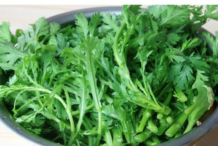 Hàm lượng chất xơ tự nhiên trong cải cúc cũng góp phần cải thiện hoạt động tiêu hóa. (Ảnh minh họa từ Internet)