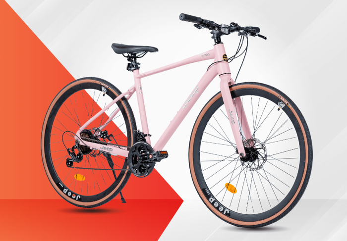 Xe đạp của Hoa hậu Đỗ Thị Hà. Ảnh: Jeep