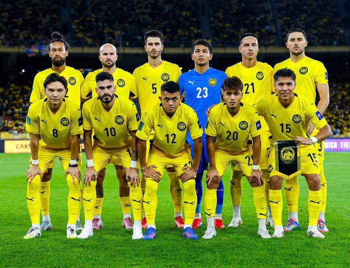 Tuyển Malaysia chưa rõ số phận ra sao ở vòng loại Asian Cup 2027. Ảnh: Malaysia NT