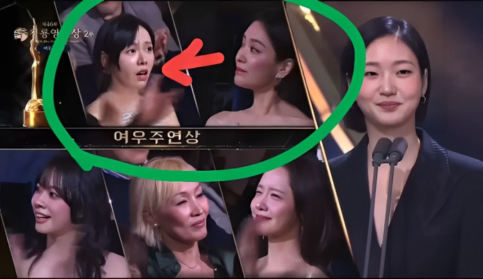 Biểu cảm lạ của Song Hye Kyo khi Son Ye Jin thắng giải Ảnh hậu Ảnh 2