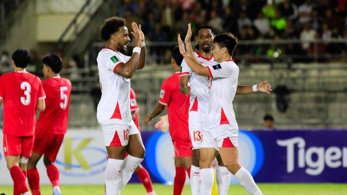 Nguyễn Xuân Son ghi 1 bàn cho tuyển Việt Nam. Ảnh: AFC