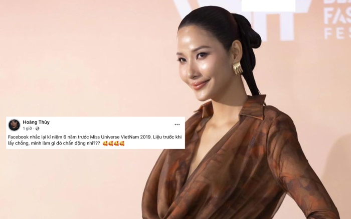 Bài viết mới nhất của Hoàng Thuỳ vào thời điểm Hương Giang out top 30 Miss Universe 2025 đã thu hút sự chú ý từ phía khán giả. Ảnh: FBNV